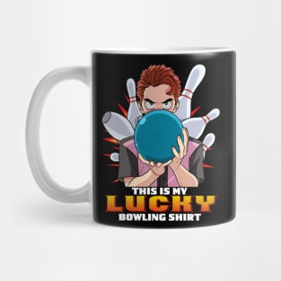 This Is My Lucky Bowling Shirt Funny Bowler Dad Gift Mug